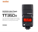 Godox TT350S ミニフラッシュ 2.4G HSS 1 / 8000s TTL