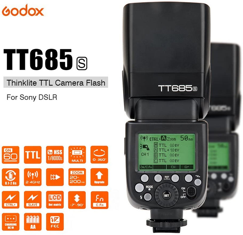 Godox TT685S HSS 1/8000S GN60 TTL スピードライト　ストロボ フラッシュ