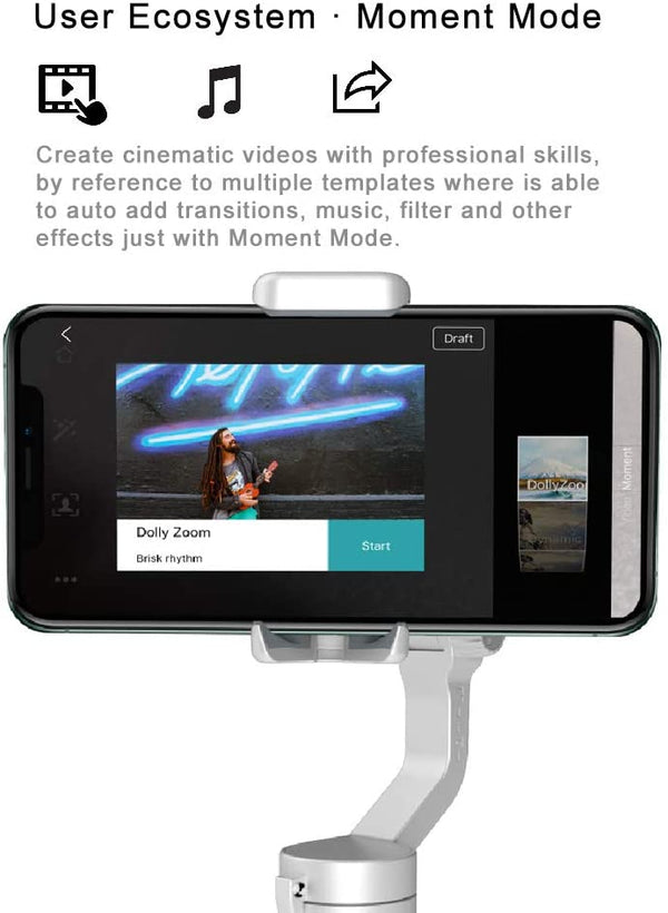 Hohem X スマホ ジンバルスタビサイザー 収納ケースとミニ三脚付属