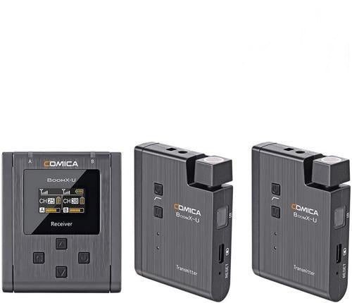 Comica BoomX-U U2 48 チャンネル ワイヤレス ラベリア マイクロフォン システム