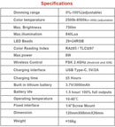LAOFAS Rainbow Sophomore RGB LEDビデオライト コンパクト シリコンゴムディフューザー付き