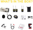 Lensgo LWM-328C UHF ワイヤレスマイクセット 2台送信機・1台受信機
