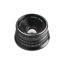 7artisans 七工匠 25mm f1.8 レンズ Fuji X マウント, Sony E マウント, M4/3 マウント カメラ 対応