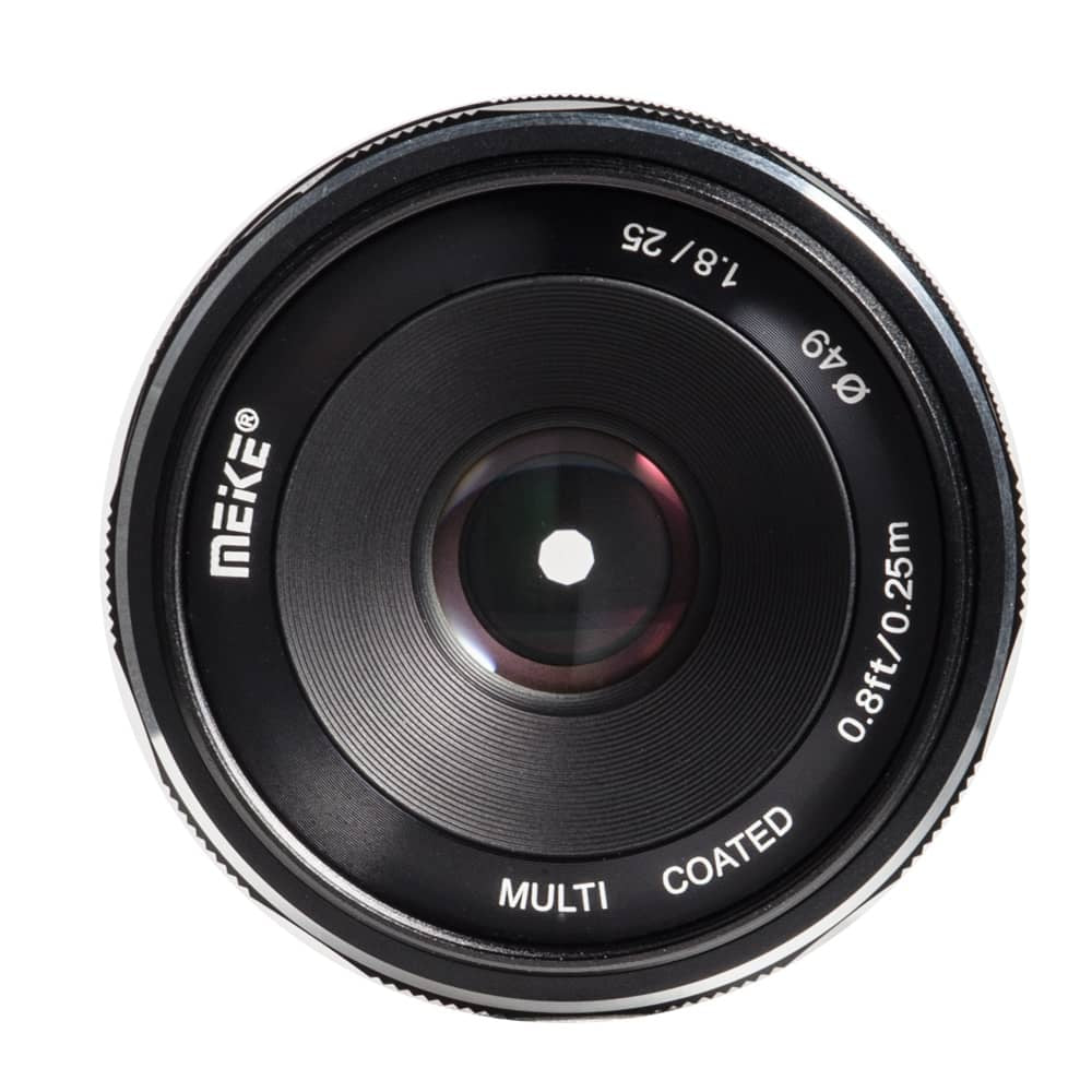 MEKE-25mm F/1.8 APSフレームレンズ 広角カメラ交換レンズ 手動スフォーカス（Canonマイクロシングル）