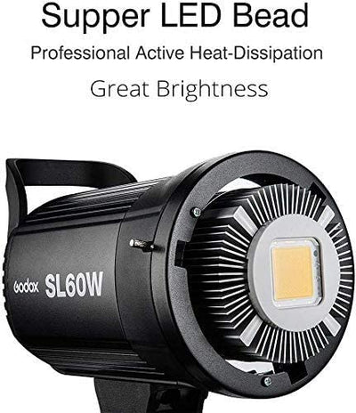 Godox SL-60W LED電球 ビデオカメラ ライト スタジオ撮影ライト