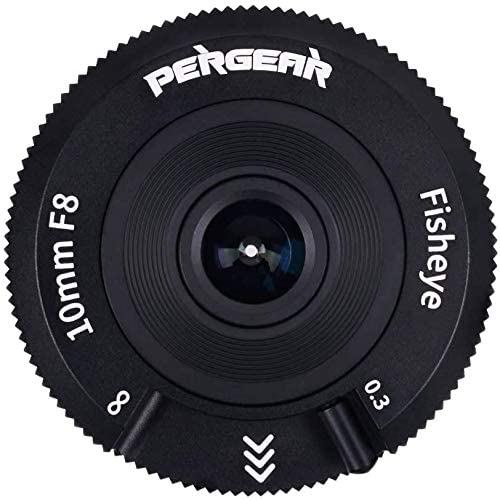 Pergear 10mm F8 レンズ 小型魚眼レンズ 超薄型 パンケーキレンズ マニュアルフォーカス広角レンズ APS-C (Nikon Zマウント)