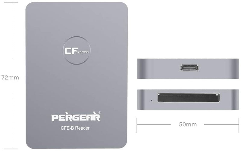 Pergear CFexpress カードリーダー USB3.1 Gen 2 10Gbps高速転送