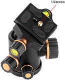 Pergear TH3 Pro DSLRカメラ三脚ボールヘッド