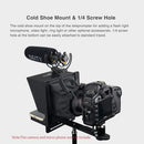 Pergear ミニ ポータブル 調節可能 テレプロンプターキット スマートフォン デジタル一眼レフ録画用