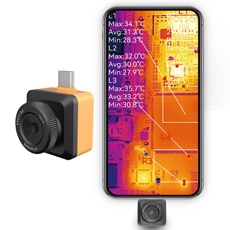 InfiRay TS2 Plus 8mm サーマルカメラ Android と iOS T2S+赤外線カメラサーマルイメージャー