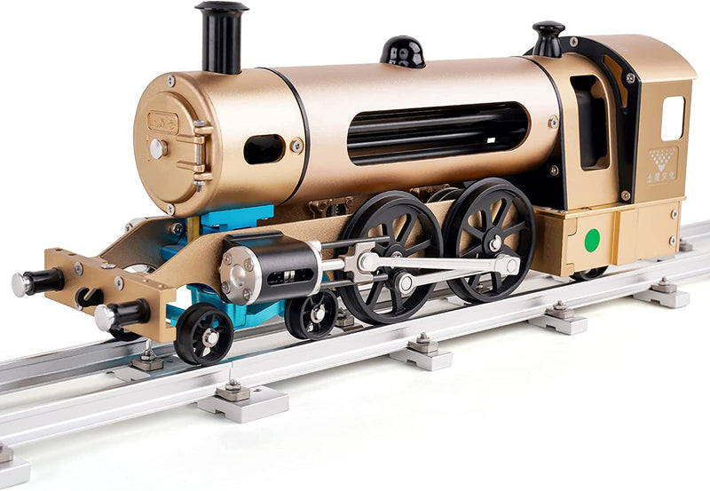 TECHING 蒸気機関エンジンモデル 経路付き フルメタル 蒸気機関車