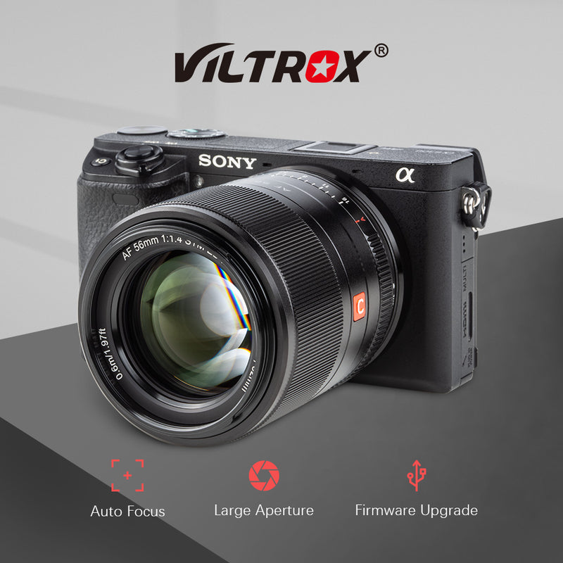 VILTROX 56mm F1.4 STM 大口径 単焦点レンズ Eマウントオート