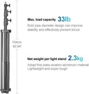 クッションアルミライトスタンド