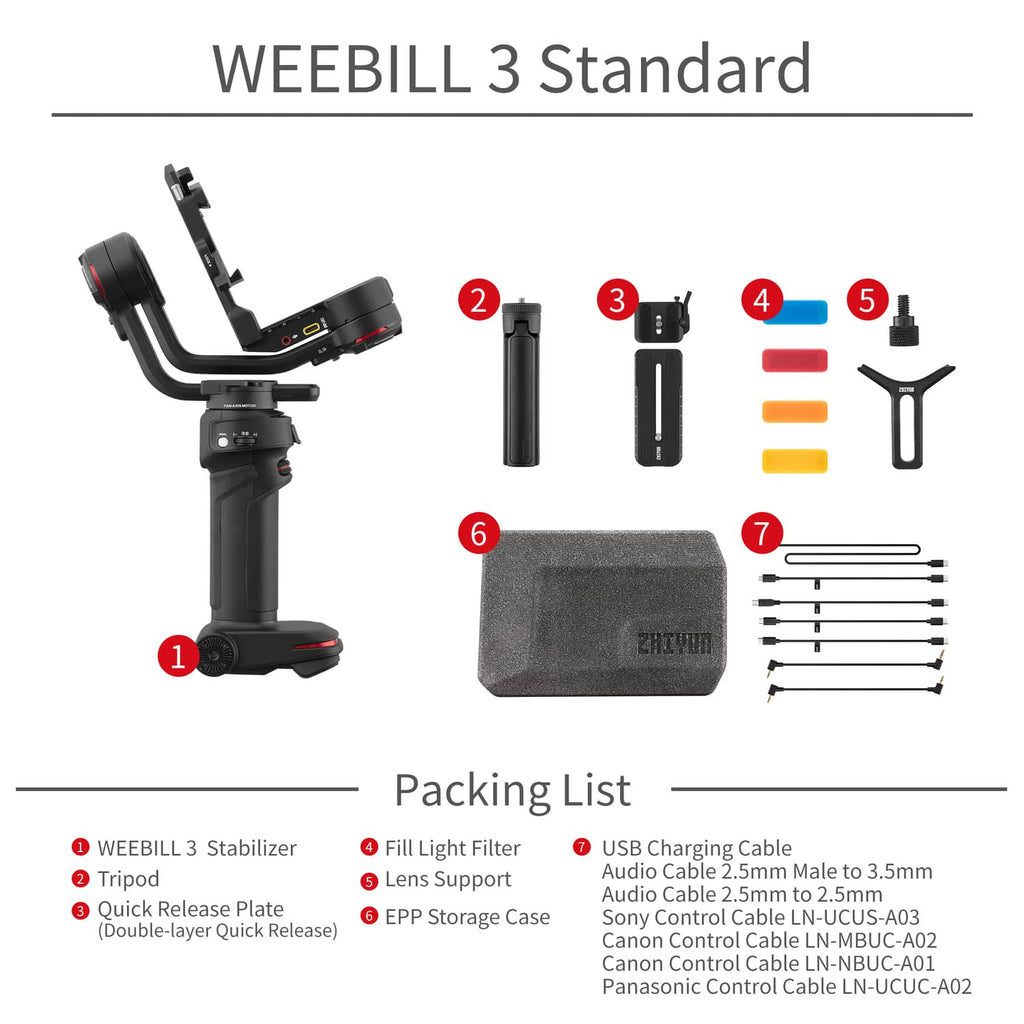 Zhiyun Weebill 3 3軸 カメラ ジンバルスタビライザ 2022年6月の ...