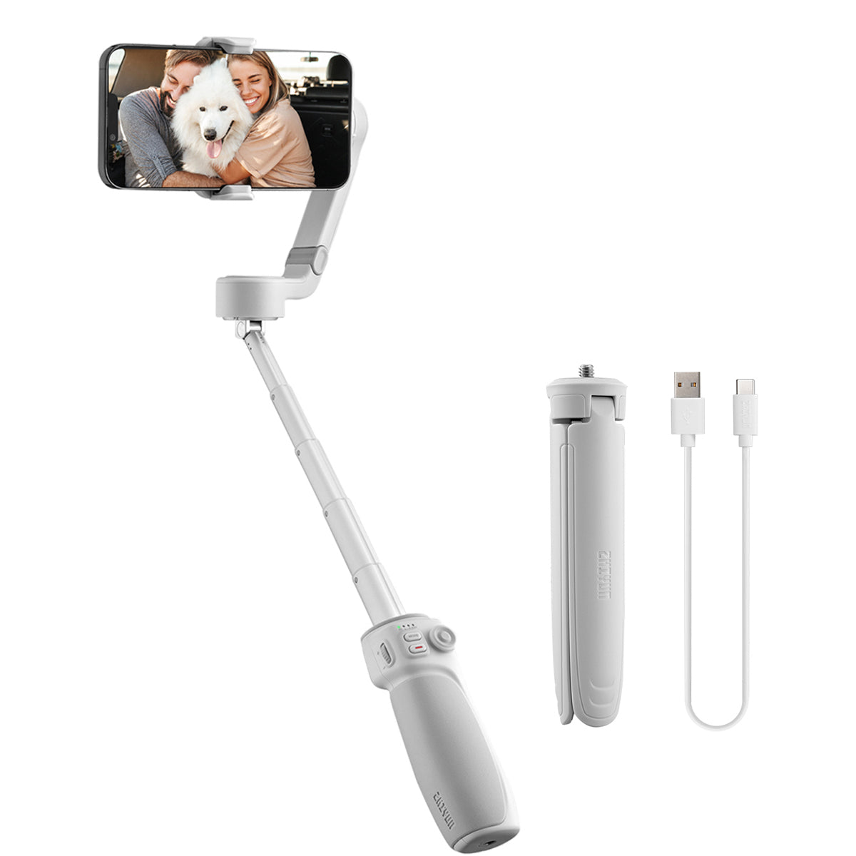 Zhiyun Smooth Q4スマートフォンジンバルスタビライザー、215mm内蔵